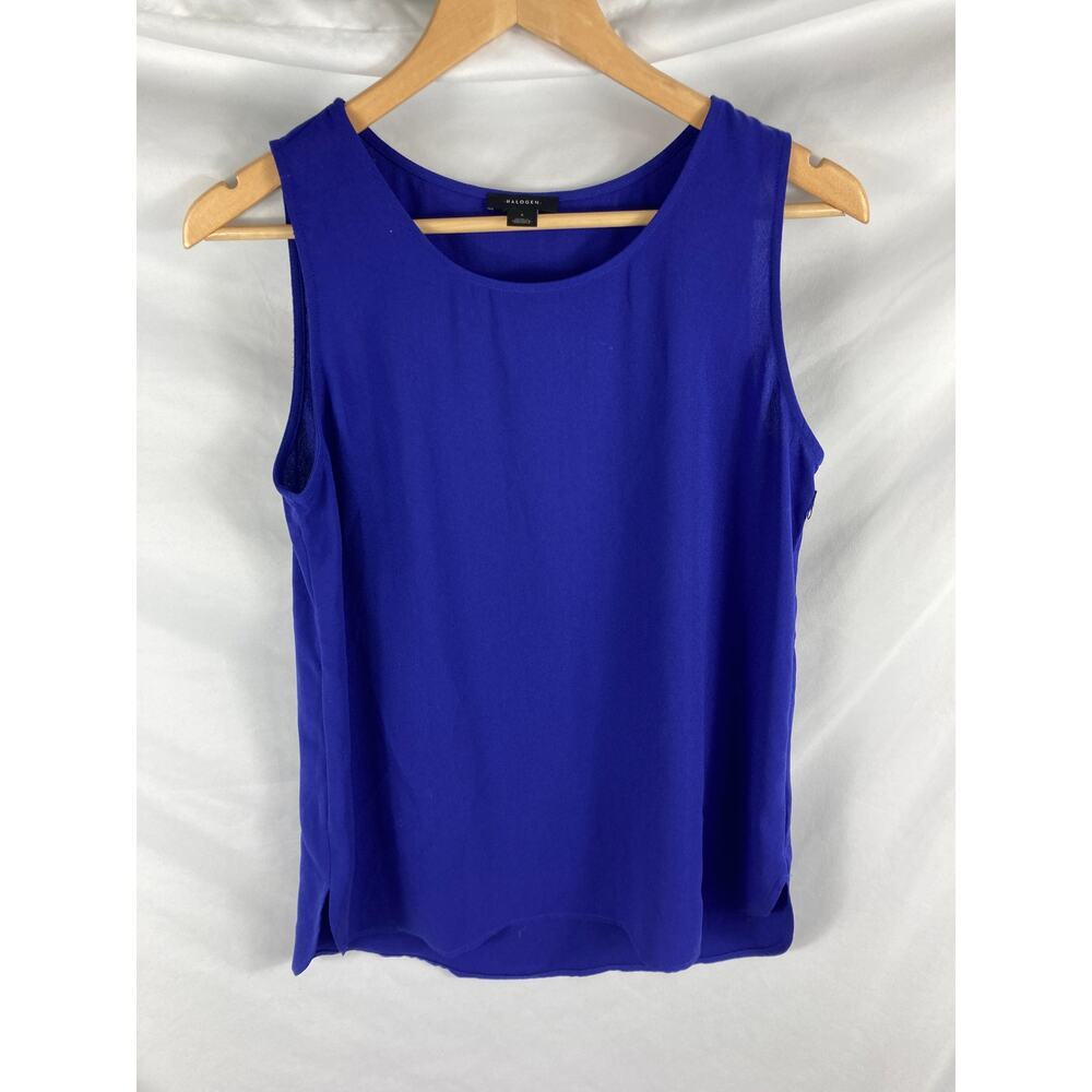 Halogen Purple Chiffon Tank Size Small